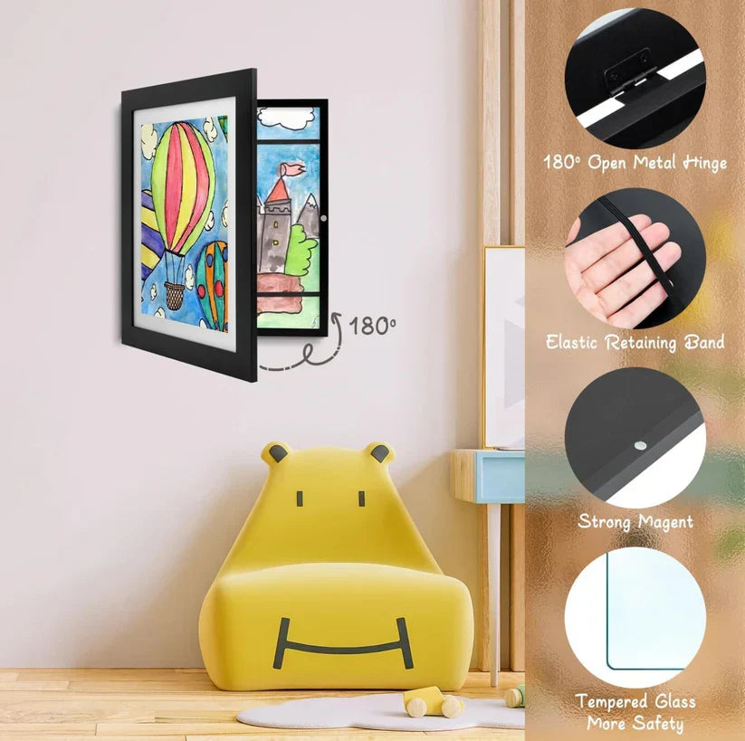 Norvo | ArtNest Magnetisk Ramme | Kreativ utstillingsløsning for barns kunstverk