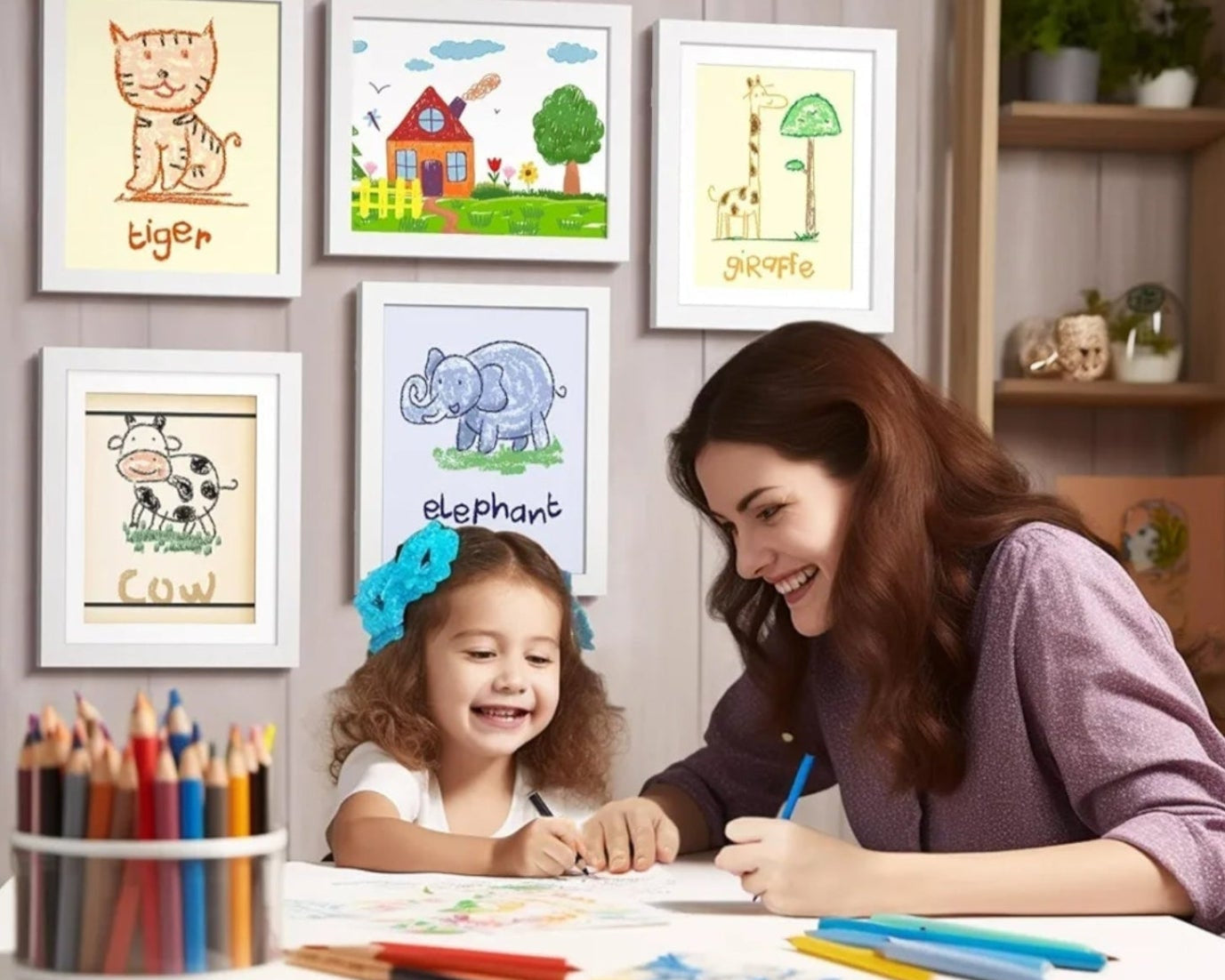 Norvo | ArtNest Magnetisk Ramme | Kreativ utstillingsløsning for barns kunstverk