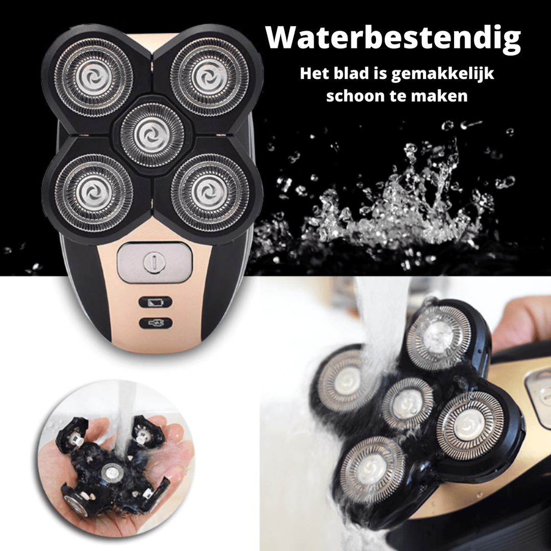 Skanto | SmoothTrim – 5-i-1 barberhøvel med fleksibelt barberhode & tilbehør