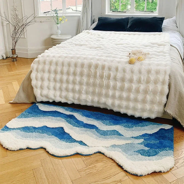 Soft Surf Anti-Slip Plush Wave Rug | Skanto