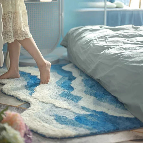 Soft Surf Anti-Slip Plush Wave Rug | Skanto