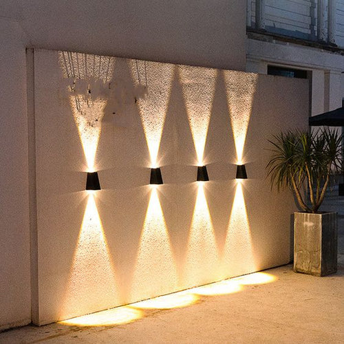 NovaLicht Solcelle Vegglampe med Automatisk LED Utendørsbelysning | Skanto