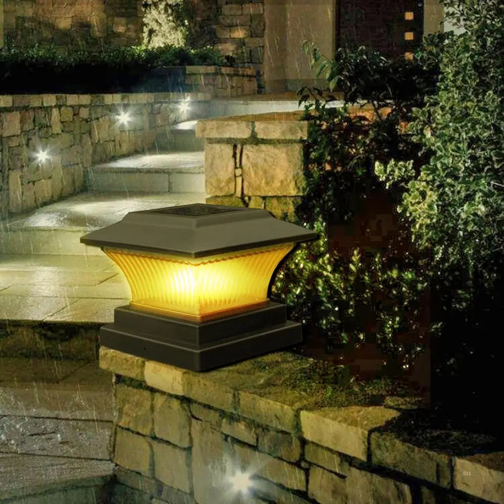 Solar LED Utendørs Lampe - LumiPillar, Energi-Effektiv Belysning for Hage, Innkjørsel eller Terrasse | Skanto