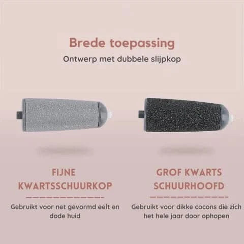 Norvo | Elektrisk fotpleieenhet med to hastigheter for glatte og silkeaktige føtter