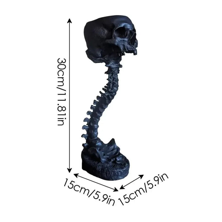 Skanto | BoneBloom | Planter med Hodeskalle og Ryggsøyle
