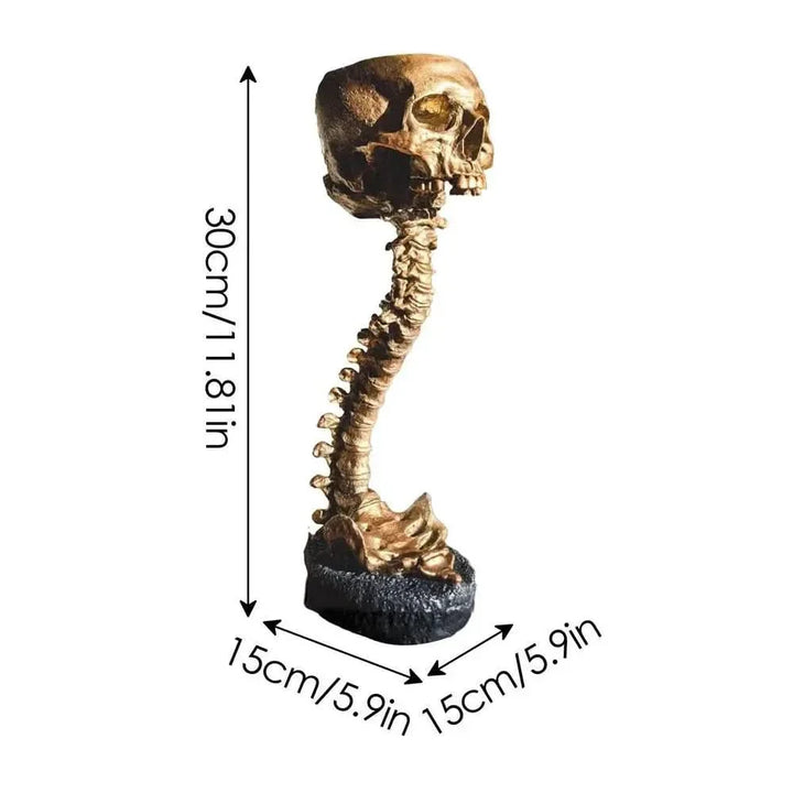 Skanto | BoneBloom | Planter med Hodeskalle og Ryggsøyle