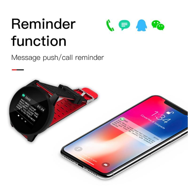 Skanto | Sport Smart Klokke Menn Damer Blodtrykk Vanntett Aktivitets Fitness tracker Pulsmonitor Smartklokke GPS Android ios