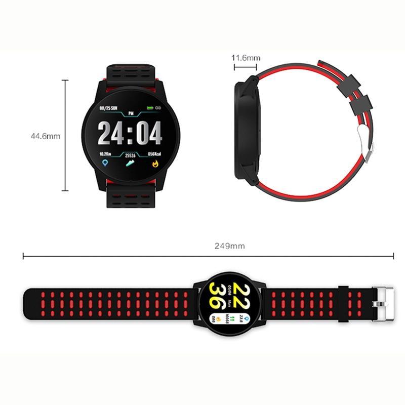 Skanto | Sport Smart Klokke Menn Damer Blodtrykk Vanntett Aktivitets Fitness tracker Pulsmonitor Smartklokke GPS Android ios