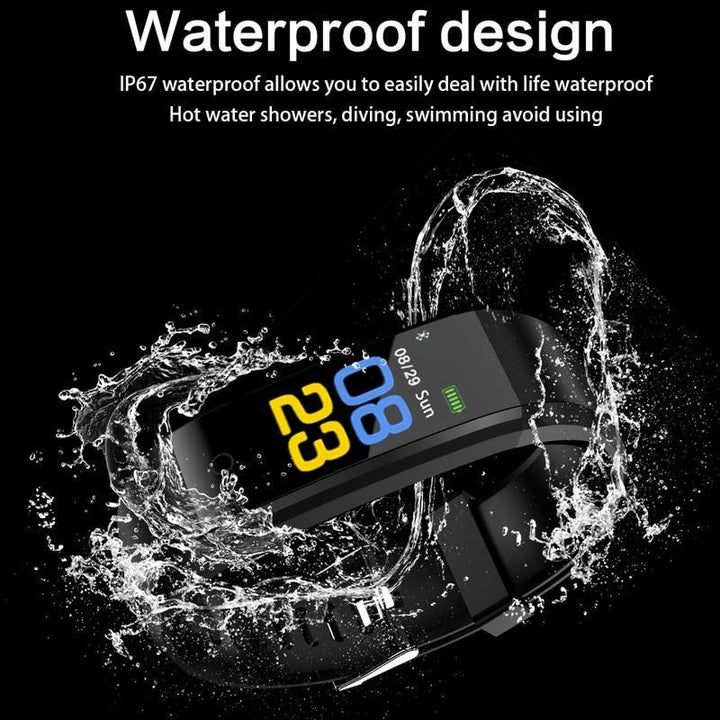 Skanto | Sport Smart Band Hjerterate Fitness Tracker Smart Armbånd Vanntett Smartband Blodtrykk Smart Armbånd Smart Klokke Menn
