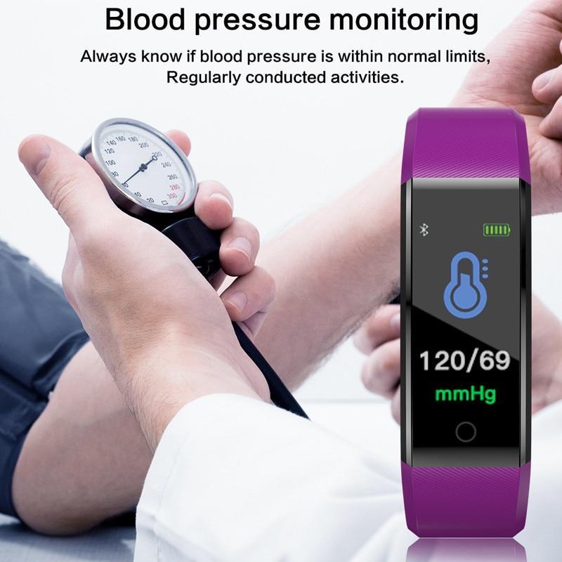 Skanto | Sport Smart Band Hjerterate Fitness Tracker Smart Armbånd Vanntett Smartband Blodtrykk Smart Armbånd Smart Klokke Menn