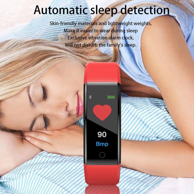 Skanto | Sport Smart Band Hjerterate Fitness Tracker Smart Armbånd Vanntett Smartband Blodtrykk Smart Armbånd Smart Klokke Menn