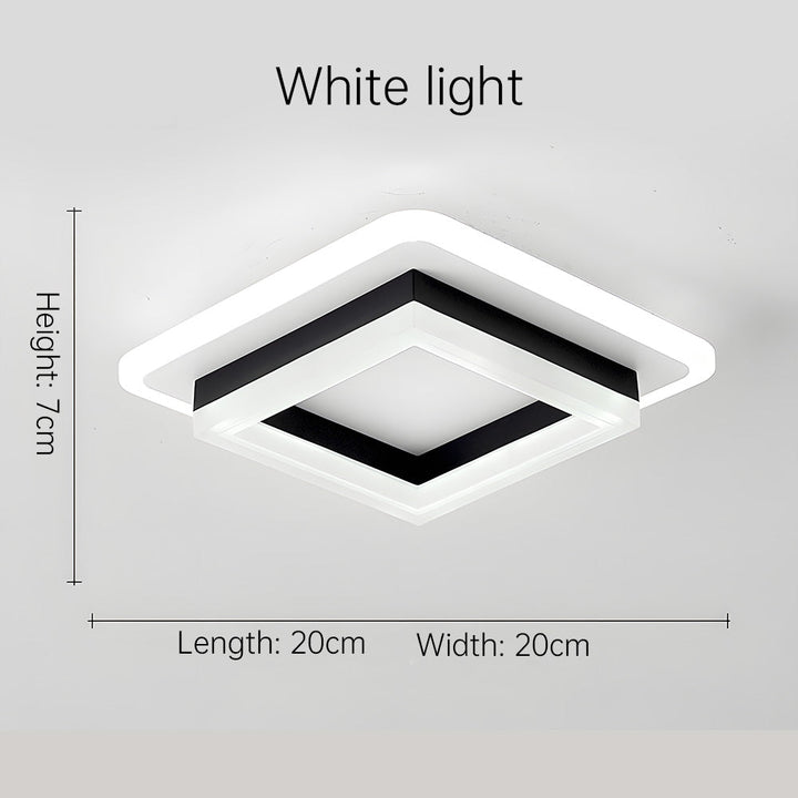 Square LED Taklampe | Skanto