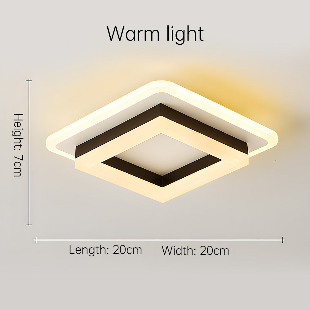 Square LED Taklampe | Skanto