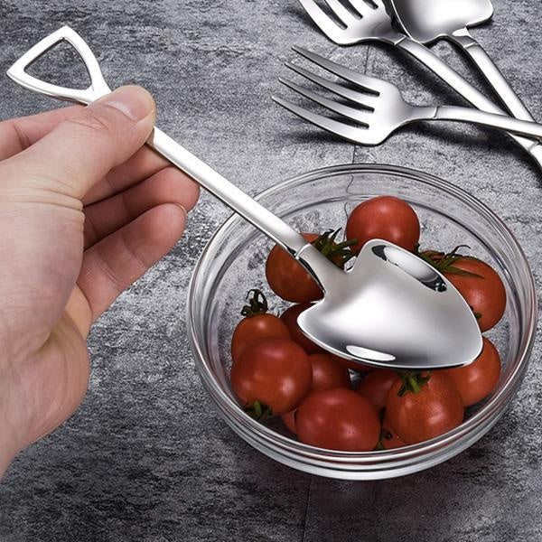 Rustfritt Stål Spadeformet Suppeskje | Skanto