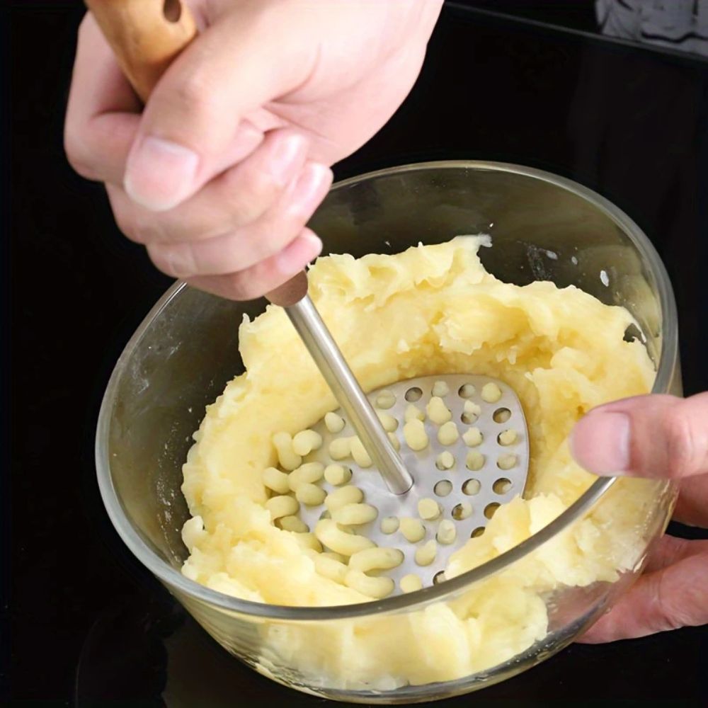 PureGrip Potetmoser Rustfritt Stål 304 Med Treskaft | Skanto