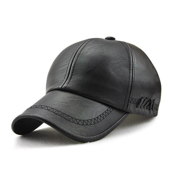 Stanley – Stilfull herre baseball cap med skinnlook | Skanto