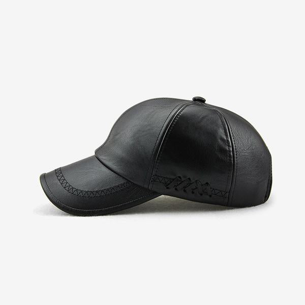 Stanley – Stilfull herre baseball cap med skinnlook | Skanto