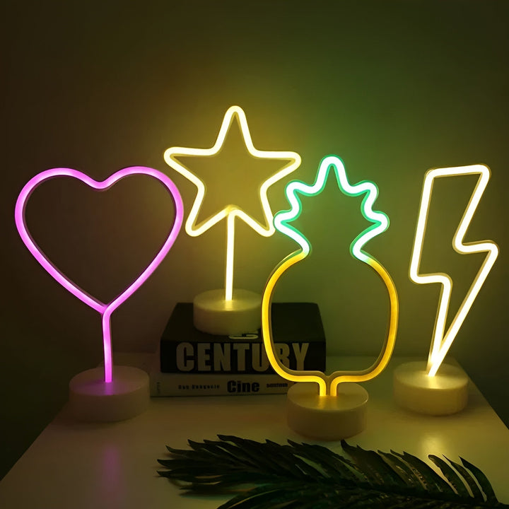 Skanto Light - Hjem og Bar Dekor Neon Lysende Skilt med Base