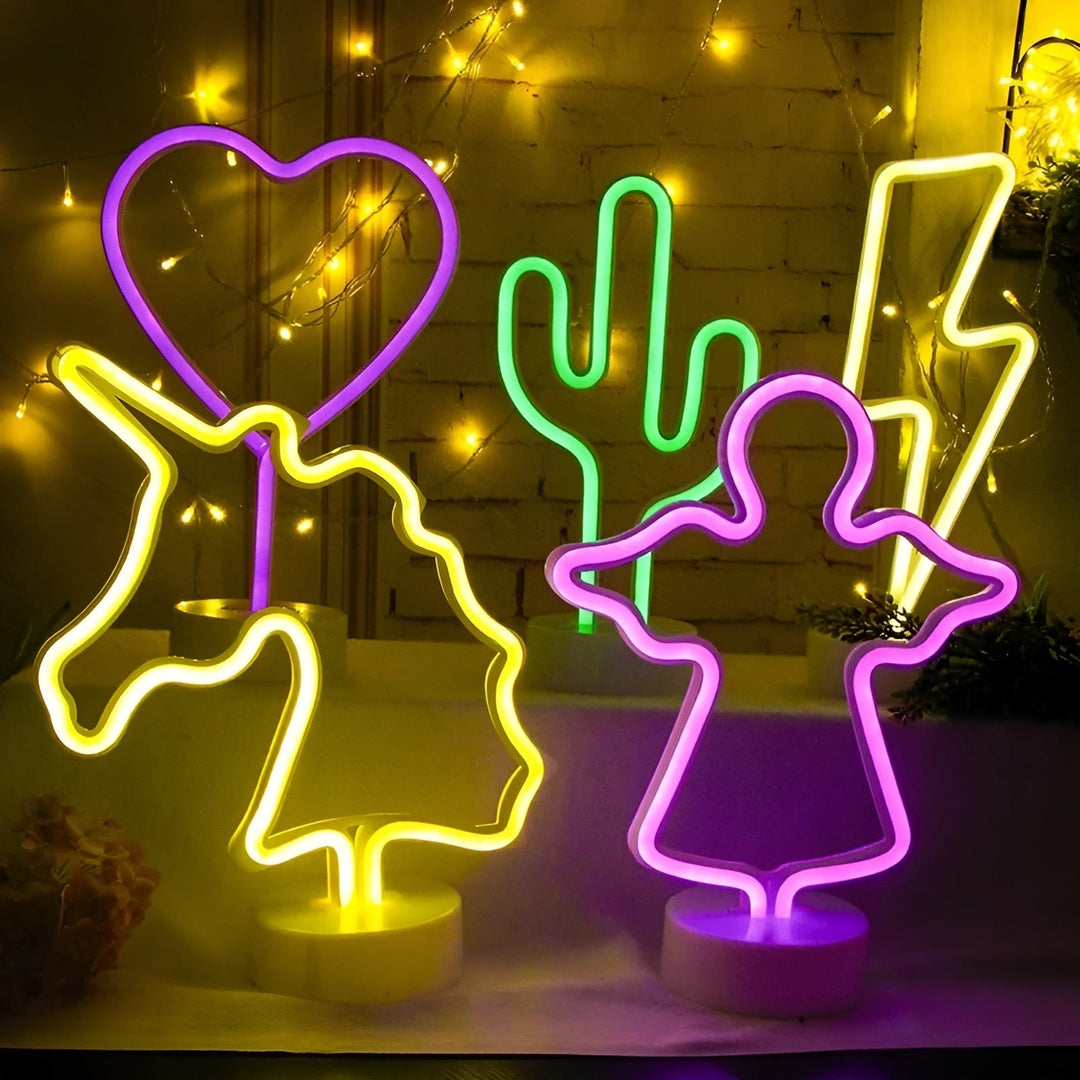 Skanto Light - Hjem og Bar Dekor Neon Lysende Skilt med Base