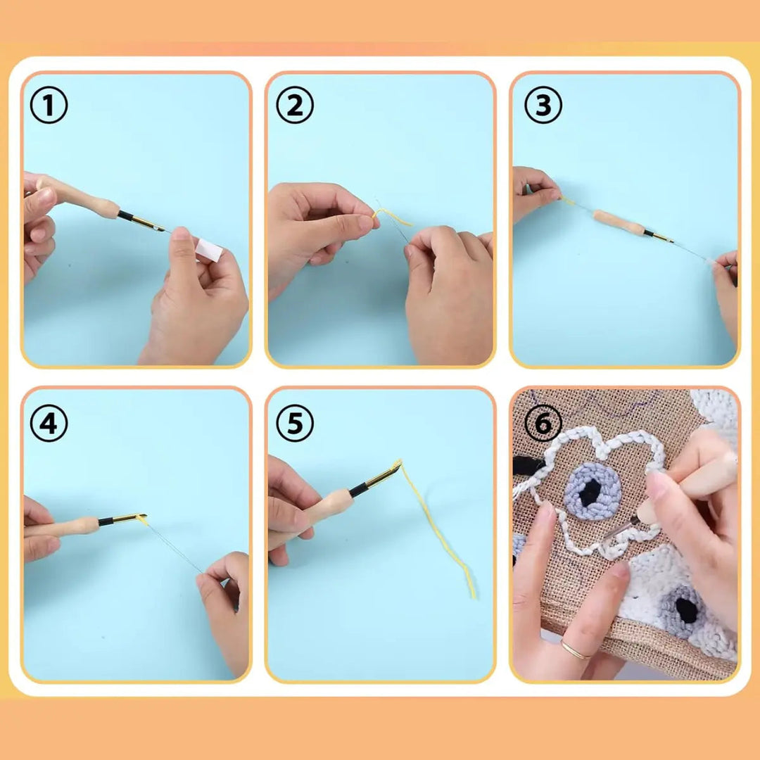 Stick Punch Needle Set – Komplett sett for kreative broderiprosjekter