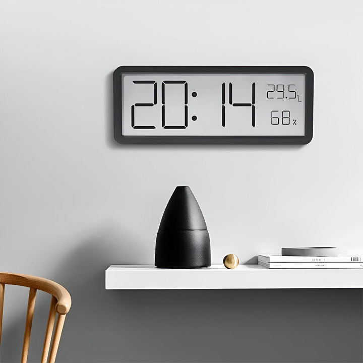 Digital LED Vekkerklokke – Stor Skjerm med Temperatur og Fuktighet | Skanto