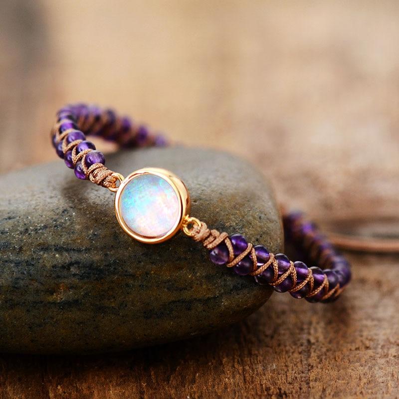 Skanto | Ametyst Helbredende Armbånd - Serenya