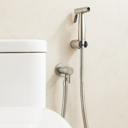 AquaNova Bidet-Brause fra Edelstahl – Hygienisk WC-Duschbrause med Wandhalterung