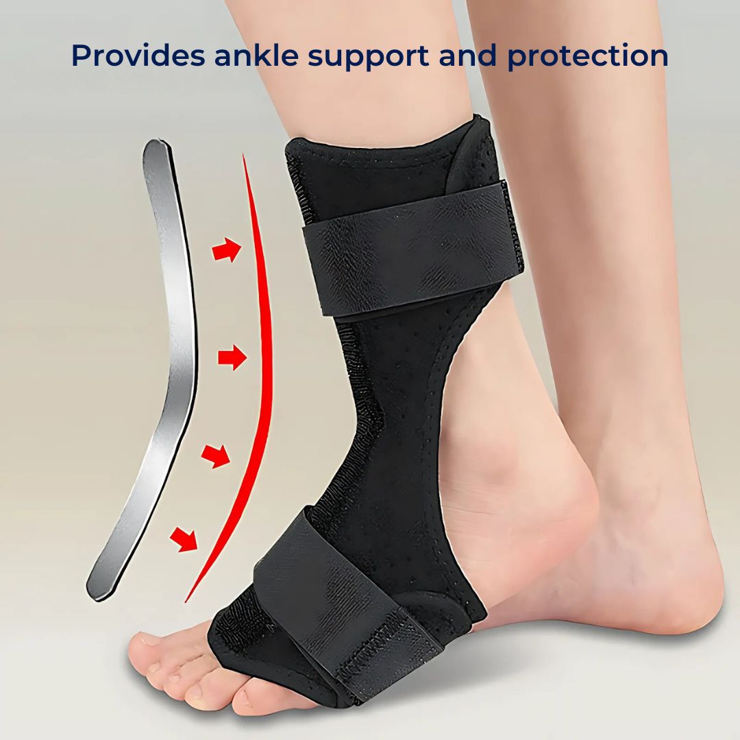 StrideGuard Drop-foot support | Foot and ankle support - Elevates the forefoot - Improves gait - Reduces falls - Relieves pain for mobility aid Skanto
