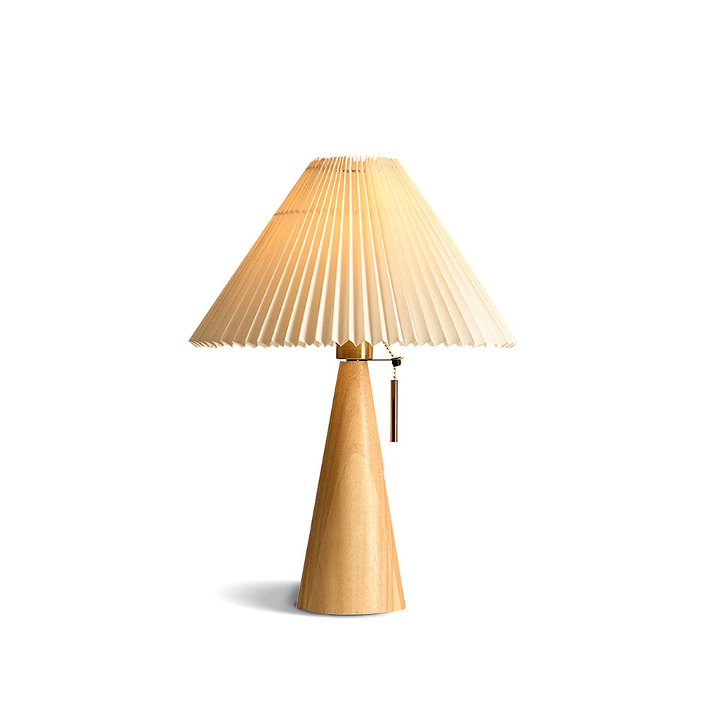 Skanto | AntiqueRadiance – Elegant Tre og Metall Bordlampe