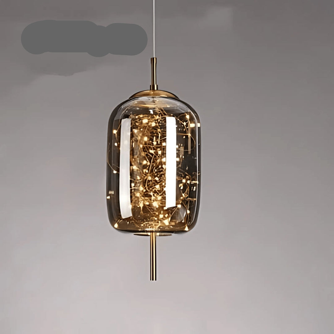 Skanto | Elegant hengende lampe med glasskjerm og fe-motiv