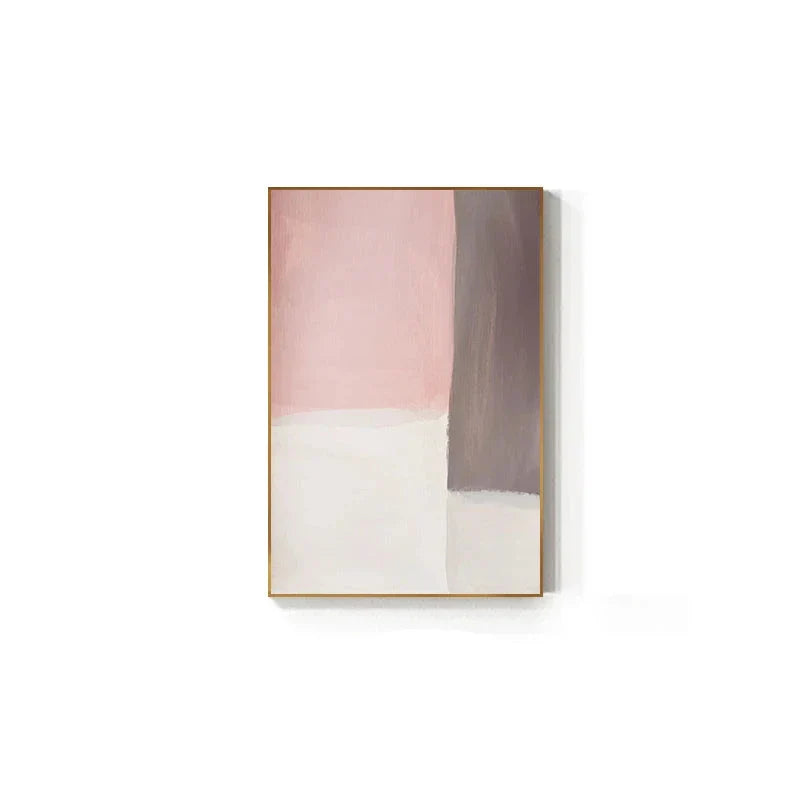 Subtile nyanser av rosa og blå Aquarell Abstrakt Veggkunst Fine Art Lerretutskrifter for moderne leilighet Stue Soverom Kunst for samtidsinteriører | Skanto