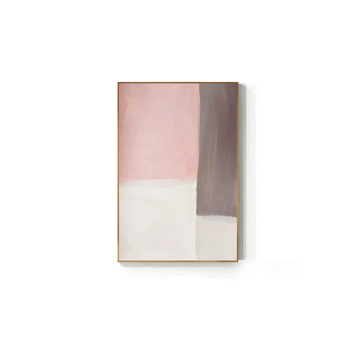 Subtile nyanser av rosa og blå Aquarell Abstrakt Veggkunst Fine Art Lerretutskrifter for moderne leilighet Stue Soverom Kunst for samtidsinteriører | Skanto