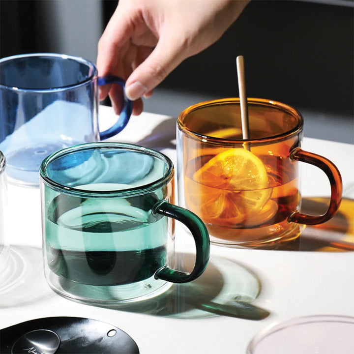 Skanto | DoublyMug | Farget glasskrus for varme drikker