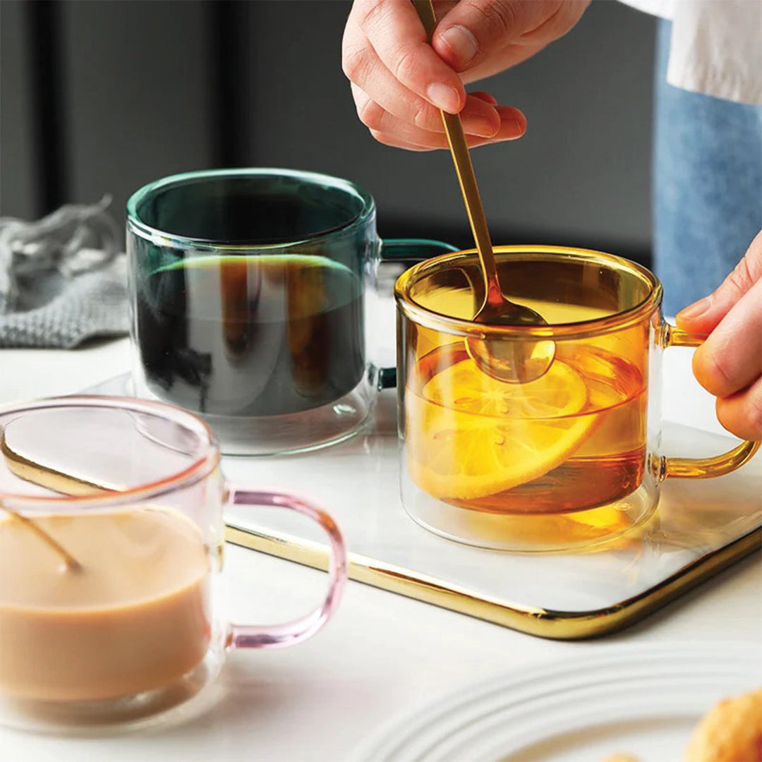 Skanto | DoublyMug | Farget glasskrus for varme drikker