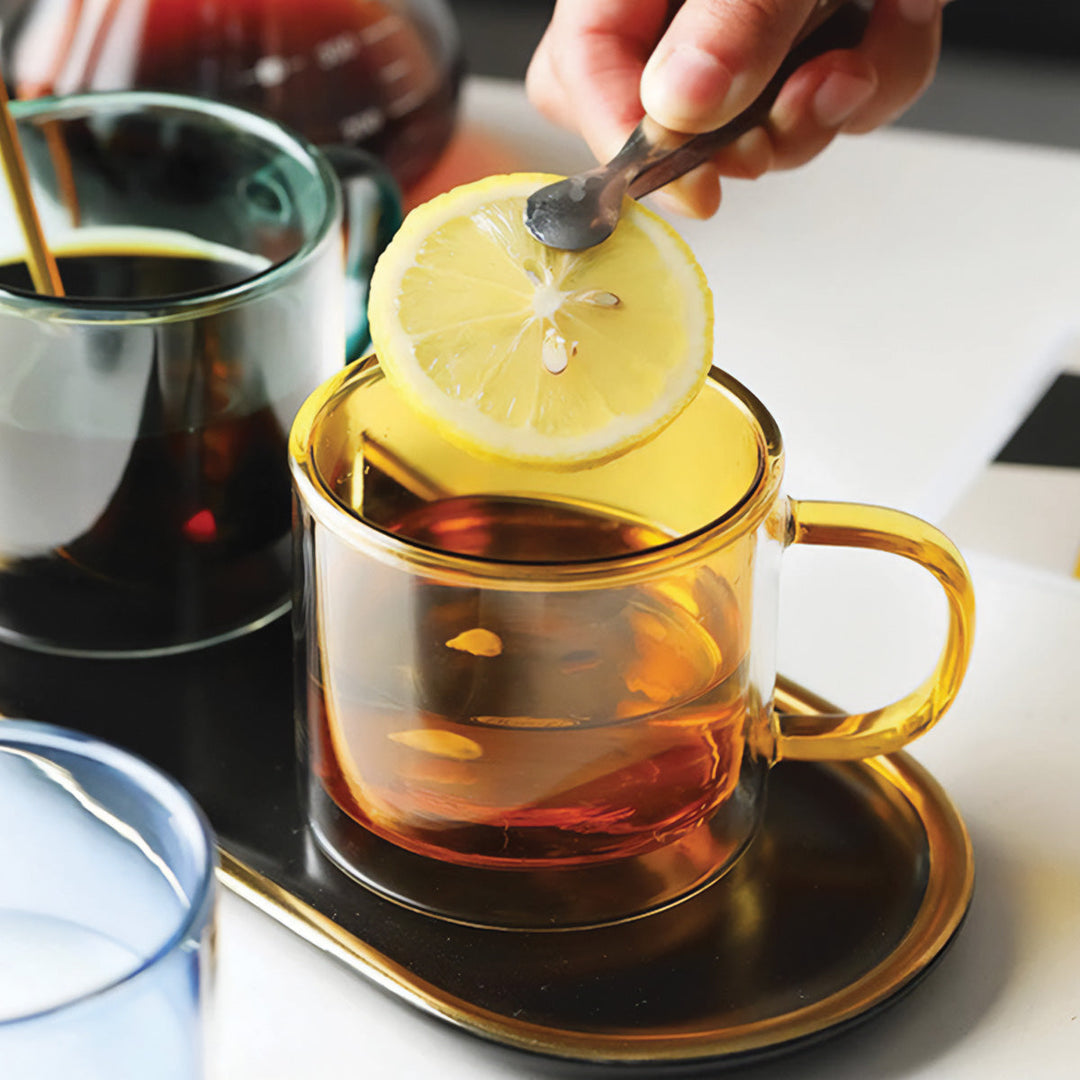 Skanto | DoublyMug | Farget glasskrus for varme drikker