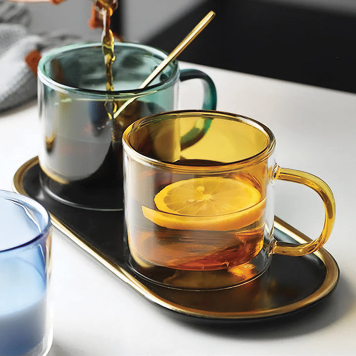 Skanto | DoublyMug | Farget glasskrus for varme drikker