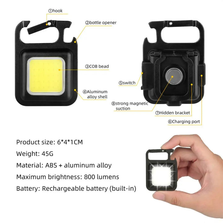 Skanto | Luminator Nøkkelring: Power Light Mini