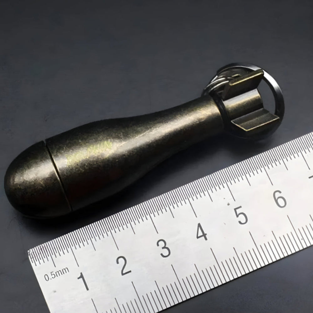 Skanto | Survival Vanntett Flint Brannstarter Nøkkelring
