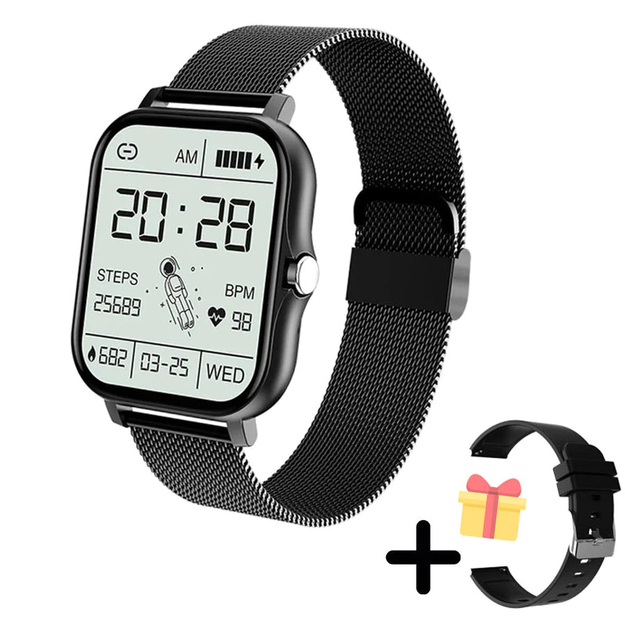 Skanto | Gullklokke - Multifunksjonell Digital Smartklokke