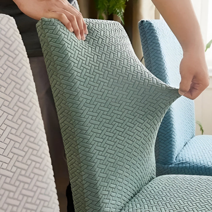 Skanto | Sylva Jacquard Fløyel Stretch Spisestoltrekk