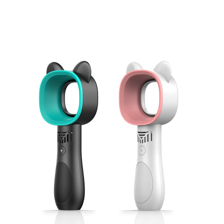 Cartoon Håndholdt Vifte Bladfri USB Mini Lading Skrivebord Portabel Vifte (Hvit) | Skanto