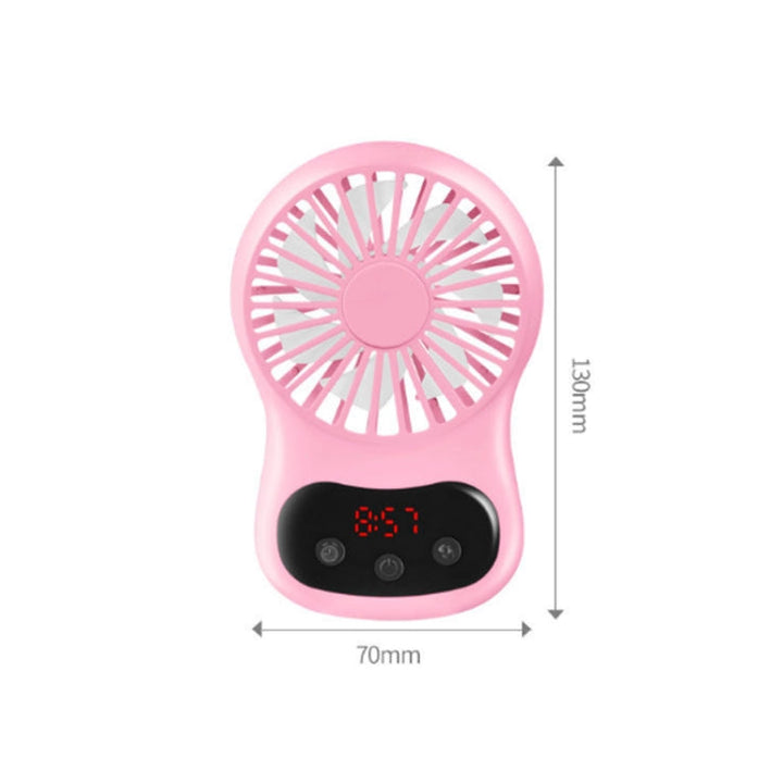 Multifunksjonell Klokke Liten Vifte Kreativ Desktop Mini USB Vifte (Hvit) | Skanto