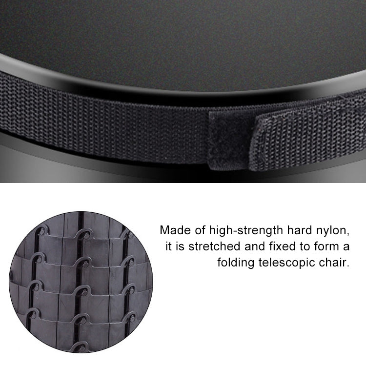 Norvo | Utendørs Bærbar Sammenleggbar Teleskopisk Plaststol Camping Fiske Hage Stol (Gul)