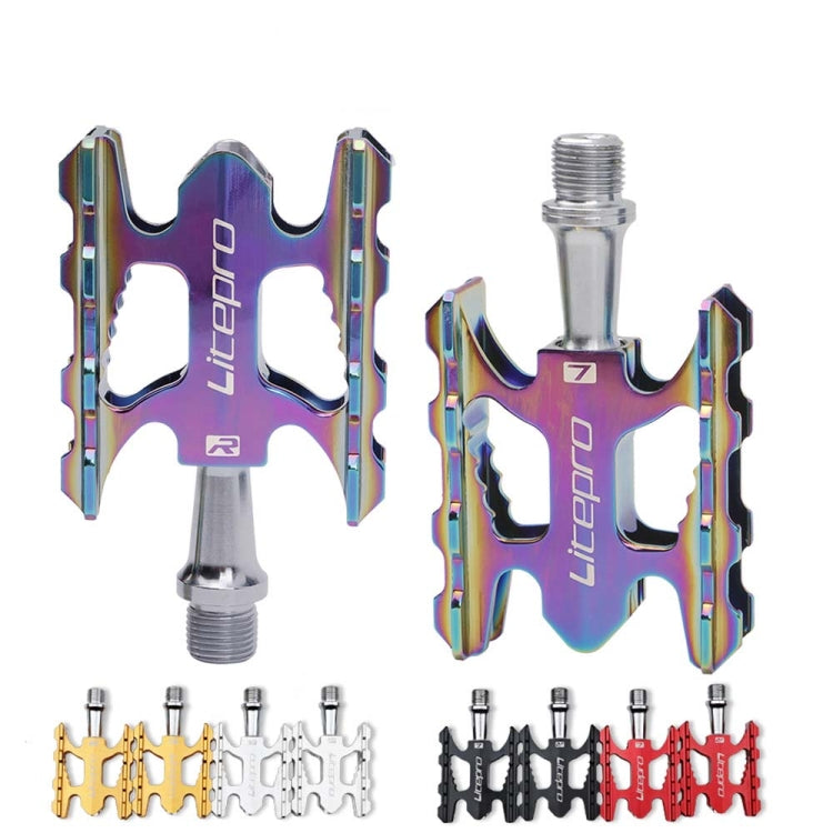 Skanto | Litepro Ultralett Faltbar Sykkelpedal K3 Sykkelpedal, Farge: Galvanisert Farge