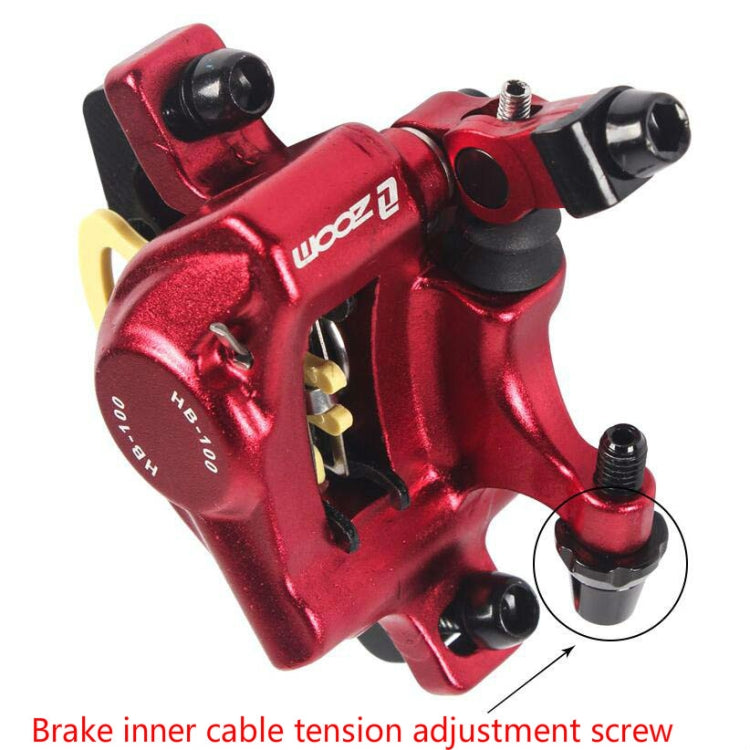 Skanto | ZOOM HB100 Terrengsykkel Hydraulisk Brems Caliper Sykle Kabel Aktuert Hydraulisk Skivebremse Caliper, Stil: Foran (Blå)