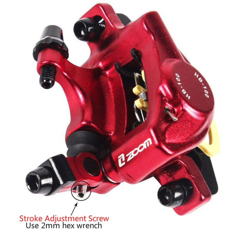 Skanto | ZOOM HB100 Terrengsykkel Hydraulisk Brems Caliper Sammenleggbar Sykkel Kabeltrekk Hydraulisk Skivebremse Caliper, Stil: Bak(Blå)