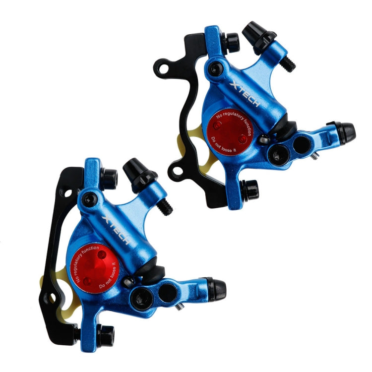 Skanto | ZOOM HB100 Terrengsykkel Hydraulisk Bremsekaliper Sammenleggbar Sykkelkabel Hydraulisk Skivebremsekaliper, Stil: Foran og Bak (Blå)