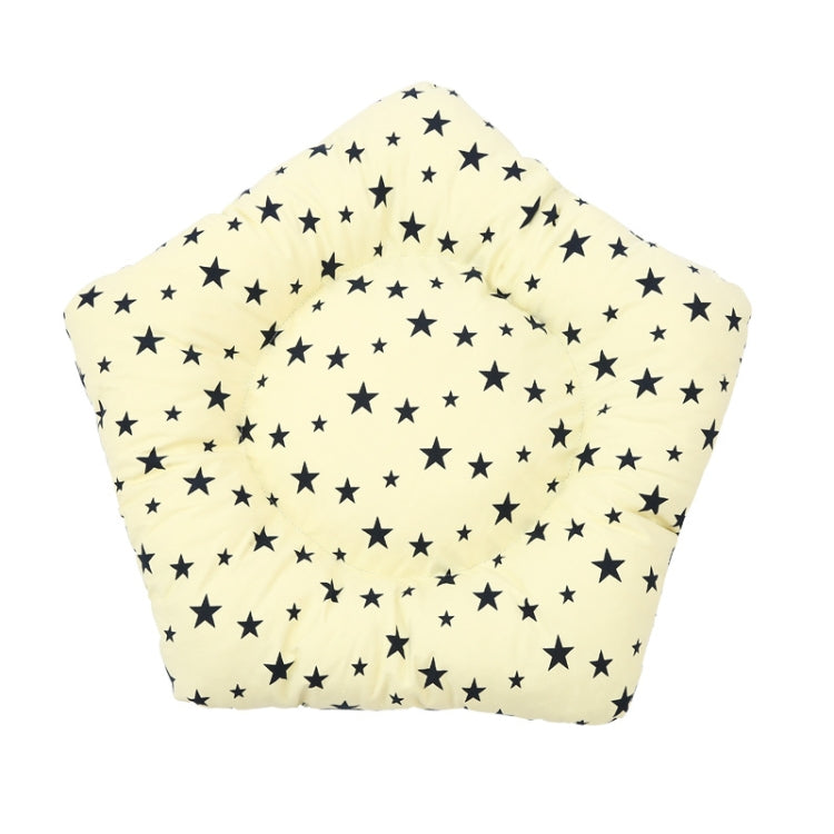 Norvo | Canvas Kjæledyrtelt Katt og Hundeseng med Puter, Spesifikasjon: Medium 50��50��60cm(Beige Navy Stjerne)