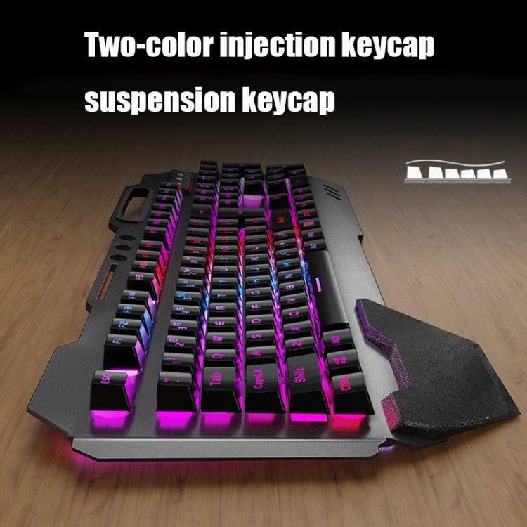 Norvo | K680 RGB Oppladbart Gaming Trådløst Tastatur og Mus Sett (Svart)