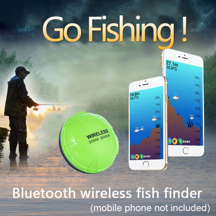 Skanto | Fiskefinner Trådløs Mobiltelefon Sonar Fiskefinner APP Undervanns Fiskefinner Fiske Fiske Tilbehør (Grønn)